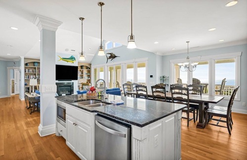 Caswell Beach Casa | 7BR/7BA Home - Oceanfront, Pool, Elevator, Waterway/Ocean Views, Sleeps19