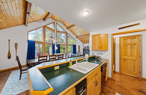 Adirondack Casa | 8.5-acre lakefront retreat with private beach, deck, grill, firepit, & game room