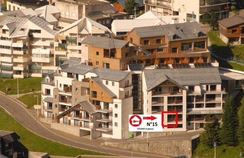 Eaux-Bonnes Apartamento | 80m del centro estación, 1.o piso, vista pistas, piscina, terraza, tv, local para esquís, 69m²