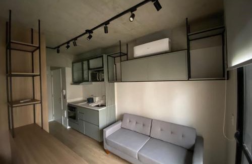 Consolacao Apartamento | 82 New studio next Paulista Av, fast wifi and balcony