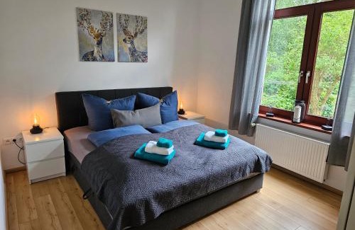 Heppens Apartamento | 95qm Erdgeschosswohnung im Villenviertel vollausgestattet mit Kamin, Balkon und Garten - WLAN gratis