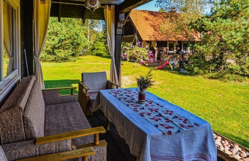 Alytus county Cabaña | A cozy cottage with WiFi in Rudnia village