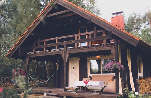 Alytus county Cabaña | A cozy cottage with WiFi in Rudnia village