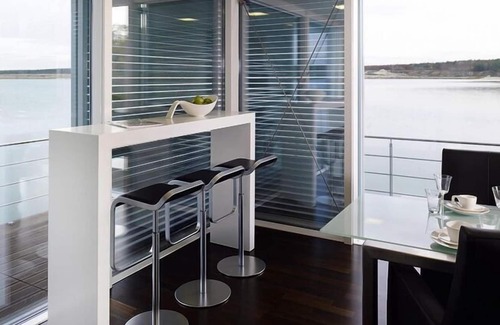 Geierswalde Casa | Una casa de vacaciones en Geierswalde con terraza en la azotea