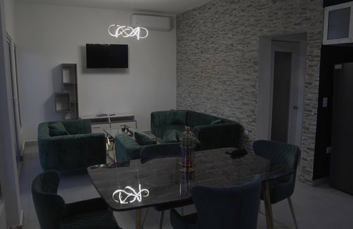 Urbanizacion Tavarez Villa | A modern 2-bedroom villa with pool and lounge area