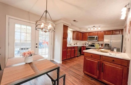 Liberty Area Casa | A one of a kind home with a waffle and coffee bar, life sized games and comfort!
