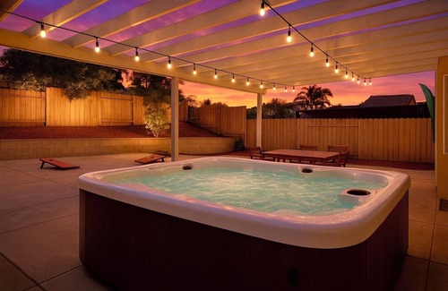 Mira Mesa Casa | A Romantic Family Home-Kid Game room-Hot tub-Private Backyard