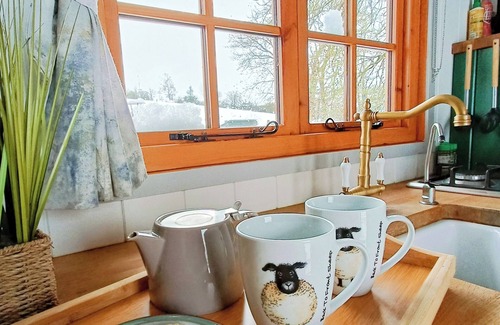Enniskillen Cama Y Desayuno | A shepherd's hut retreat with a private wood fired hot tub in County Fermanagh