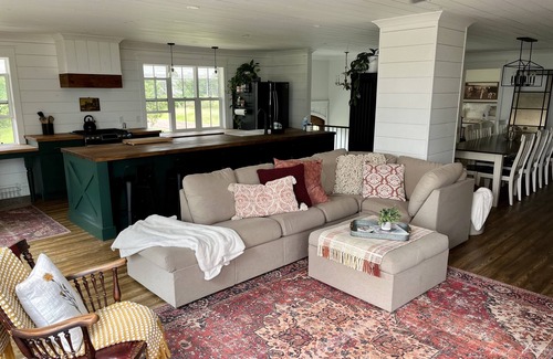 Grand Marais Casa | A view of Lake Superior set in the middle of a working farm