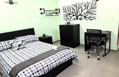 Cuautitlán Izcalli Apartamento | A13 SUITE BLACK para 1 a 2 personas, Especialistas en CORTAS, MEDIANAS Y LARGAS ESTANCIAS en IZCALLI TEPOTZOTLAN perfecto para Familias, Turistas, Contratistas, Estudiantes, Empresas A sólo 5 min Izcalli 5 min Esmeralda 20 min Satélite 25 min AIFA