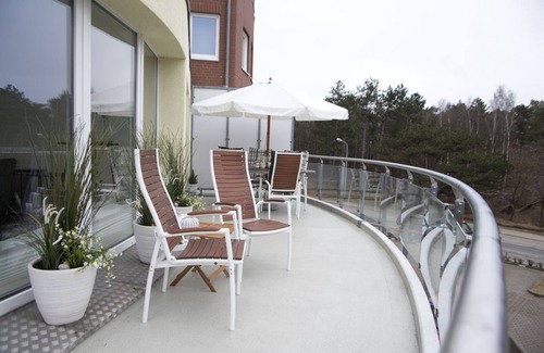 Sahlenburg Apartamento | A2.5 - Exclusive, beautiful apartment with round balcony for 4 persons -