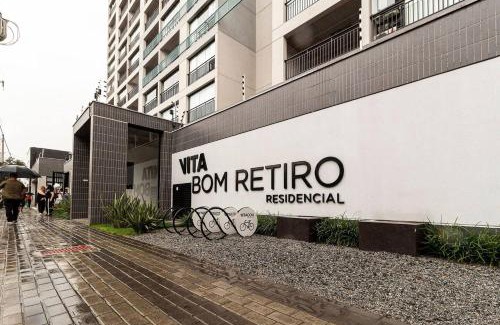 Bom Retiro Apartamento | Aconchegante Studio com piscina, academia, coworking, lavanderia