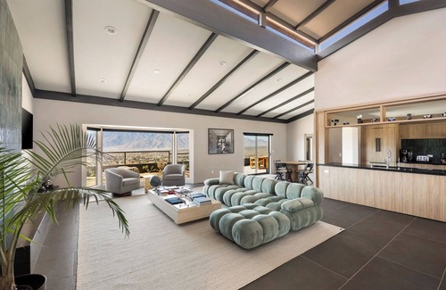 Desert Hot Springs Casa | Addendum Estate - 2 Pools, Panoramic Views & Luxe Privacy for Groups