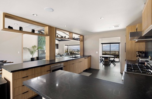 Desert Hot Springs Casa | Addendum Estate - 2 Pools, Panoramic Views & Luxe Privacy for Groups