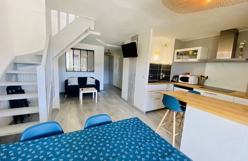 Biscarrosse Plage Apartamento | Agréable Appartement en duplex pour une famille (197)