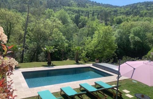 Le Bar-sur-Loup Casa | Agréable Studio entre mer & montagne piscine privé
