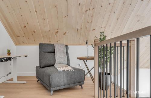 Pont-Rouge Chalet De Esquí | Aigle Blanc Comfort & Nature Spa Fireplace & Furnished Terrace
