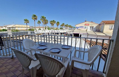 Marseillan Plage Apartamento | Apartamento con aire acondicionado para 4 a 200m de la playa, en el corazón de Marseillan-Plage