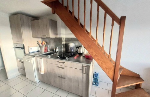 Marseillan Plage Apartamento | Apartamento con Mezzanine Climatizado, Terraza y Piscina en Marseillan