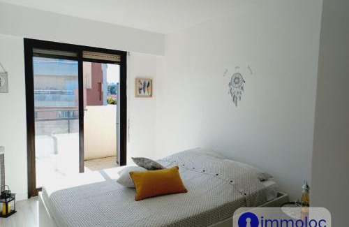 Cros-de-Cagnes Apartamento | Air-conditioned apartment with park and swimming pool à Cagnes