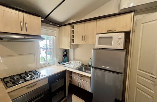 Lunel Casa | Air-conditioned mobile home with terrace - between sea and Camargue