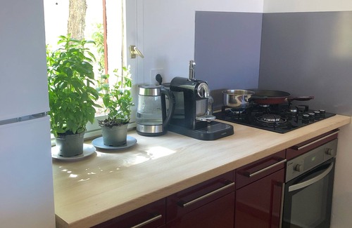 Marine de Saint Ambroggio Apartamento | Minivilla adosada climatizada, terraza y jardín, vista al mar