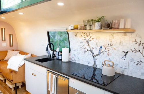Pisgah Forest Casa | Airstream w/ Bathtub, River, & Hot Tub