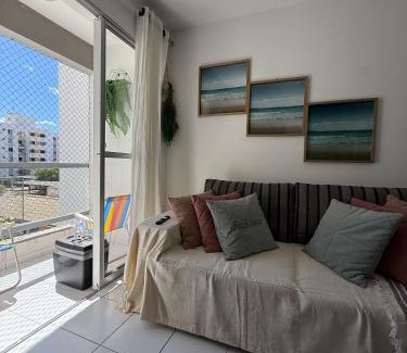 Aruanda Apartamento | Ajuflat- Seu lar perto da Praia e da Orla de Atalaia com Ar condicionado e piscina