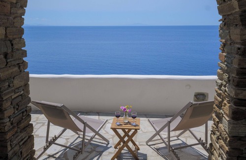 Exomvourgo Apartamento | Akti giannaki ,sea view