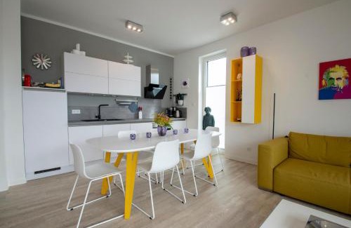 Glowe Apartamento | Albert-INN-Glowe - barrierefrei & 3 Schlafzimmer & Coworking & Strandkorb-saisonal & Sauna im Haus & Fahrräder