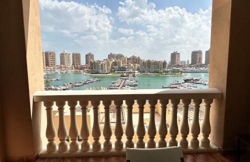 Doha Apartamento | Alken Studio - Amazing Superior Studio with Marvellous Marina View in the Pearl, Doha