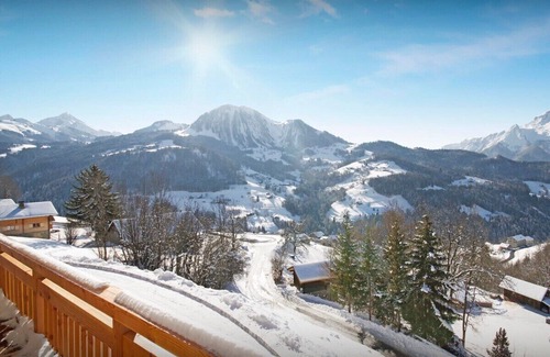 Manigod Chalet De Esquí | Chalet-Nougat-De Lujo-Vista a la Montana-Baño con bañera