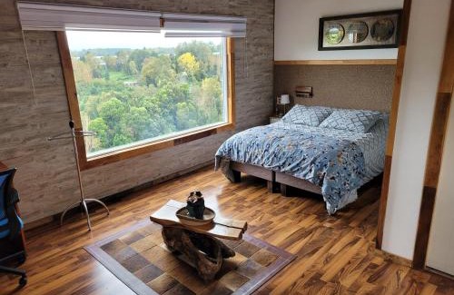 Rio Bueno Apartamento | Altavista cabaña con vista panoràmica al Rìo bueno