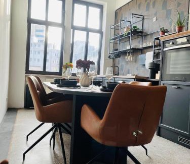 Saarbruecken Apartamento | Altbau-Juwel, Antik trifft Modern im Denkmalhaus