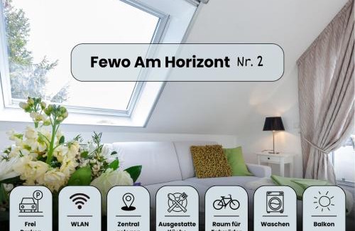 Zingst Apartamento | Am Horizont No 2 für 2-4 Pers, 2 Schlafz, Babybett, Südbalkon, kostenloser Parkplatz 400 Meter zum Strand