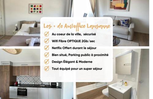 Prilly Apartamento | AM3Office apartment Lausanne new, cozy, central, fast Wi-Fi & contactless check-in