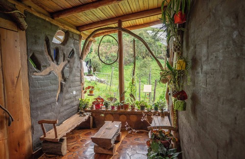 Baños de Agua Santa Cabina | Amanecer Andino (Cabaña para descanso en la montaña)