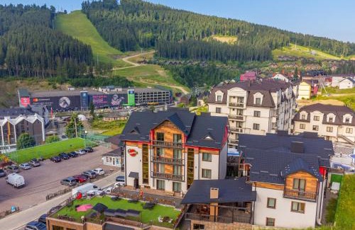 Bukovel Complejo | Amarena SPA Hotel - Breakfast included in the price Spa Swimming pool Sauna Hammam Jacuzzi Restaurant inexpensive and delicious food Parking area Barbecue 400 m to Bukovel Lift 1 room and cottages