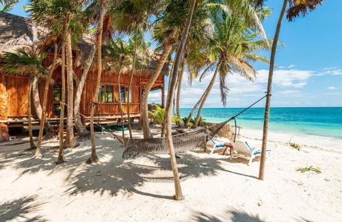 Chacchoben Casa | Amazing ECO Palapa at Private Beach in Sian Kaan.