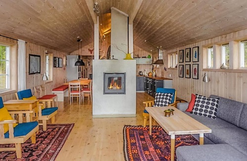 Sjusjoen Casa | Increíble casa en Sjusjøen con cocina