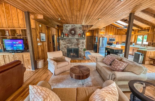 Swanton Casa | Amazing Outdoor Amenities: Tons of Seating, Dock, Hot Tub, Fire Pit + More