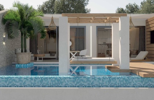 Varvara Villa | Amazing Zakynthos Villa | Villa Newt | 1 Bedroom | Breathtaking Sea Views | Spacious Furnished Sun Terrace | Private Outdoor Pool | Shaded Outdoor Dining Area | Agios Nikolaos Aside