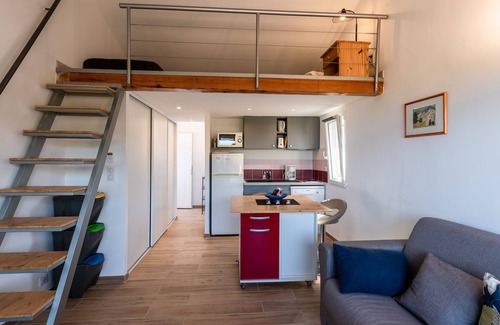 Marine de Saint Ambroggio Apartamento | Ambroggio - Grand studio avec mezzanine - Vue Mer