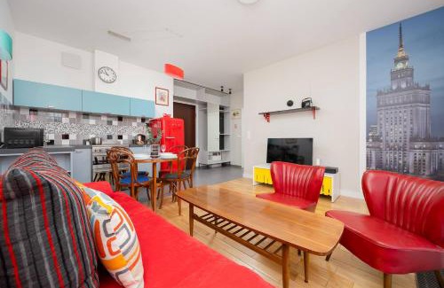 Powisle Apartamento | American Retro Apartment with Balcony Warsaw Powiśle by Noclegi Renters