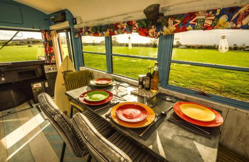 Cheddar Otro | American School Bus Glamping - Somerset