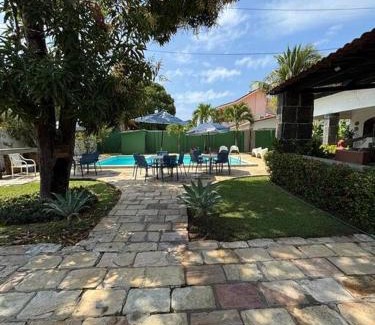 Pontal de Serrambi Casa | Ampla casa de 3 quartos com piscina