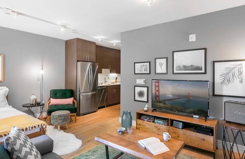 South of Market Apartamento | Ample Studio in South Park, near Caltrain by Blueground