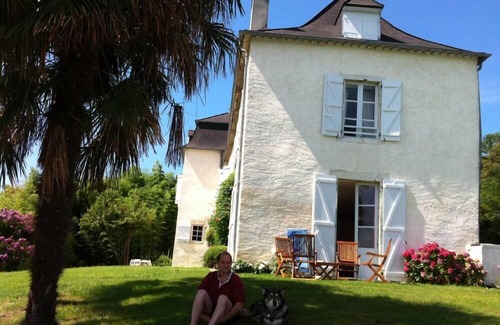 Lucq-de-Bearn Casa | Gran mansion de campo renovada con piscine y vista magnifica sobre los Pirineos