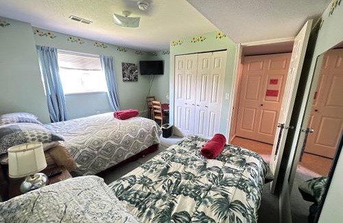 Townline Hill Casa | Anita's Bed & Breakfast - Bedroom On Ground Floor With Backyard Is Downstairs