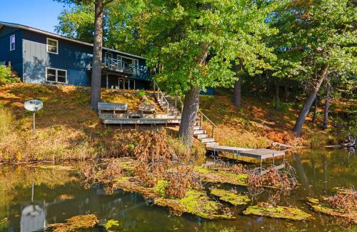 Waupaca Casa | Antiquing and Fishing Riverfront Waupaca Home!